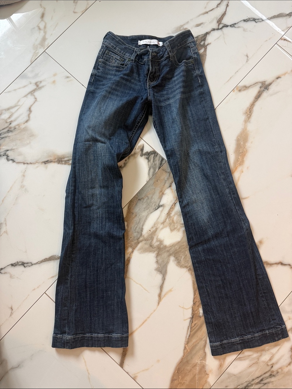 Tin Haul Dark Indigo Flare Jeans